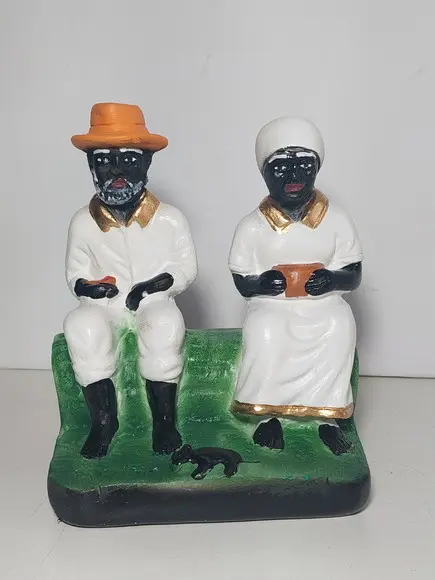 Casal Preto Velho Imagem Pai João Mãe Maria Casal Sentado