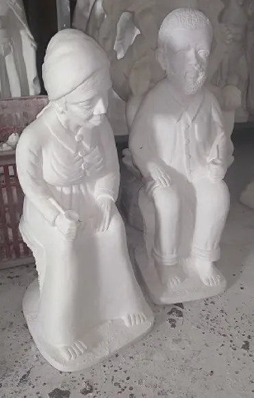 Casal Preto Velhos Imagem Preta Velha Preto Velho 2 com 60cm