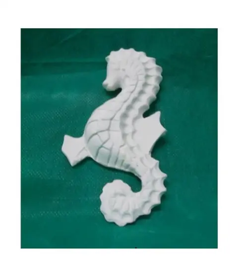 Cavalo Marinho de Parede em Gesso para Pintar