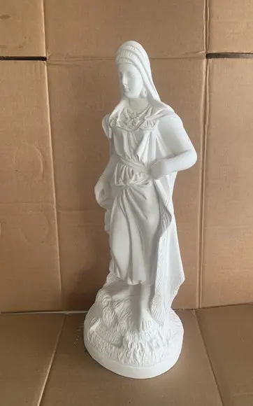 Cigana sem Nome para Batismo Imagem em Gesso Cru