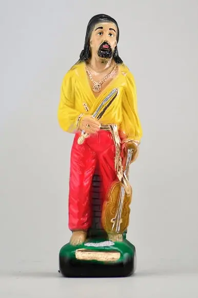 Cigano do Violino Imagem em Gesso Estatua