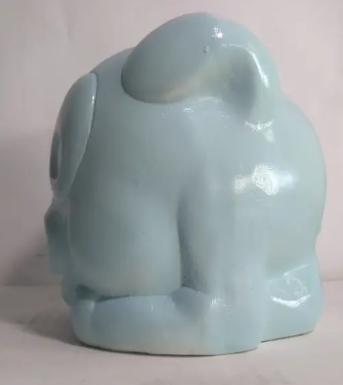 Cofre para Guardar Moedas Porquinho Escultura Gesso Cofre
