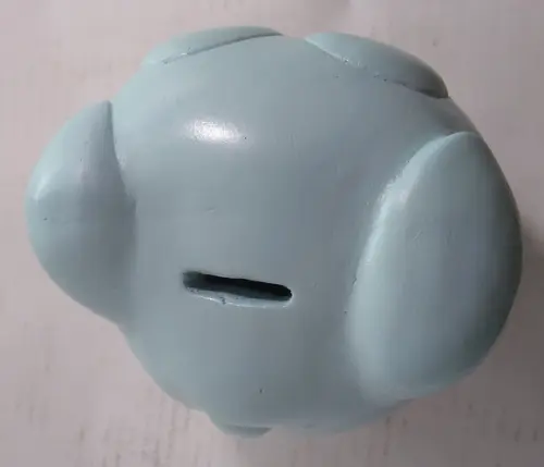 Cofre para Guardar Moedas Porquinho Escultura Gesso Cofre
