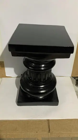 Coluna Grande 40cm Escultura Pedestal Pilar Coluna Dourada