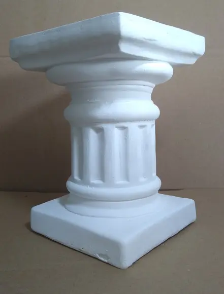 Coluna Romana Escultura Coluna Pilar Reforçada em Gesso