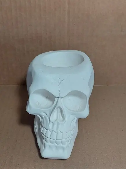 Cranio Caveira com Porta Vela 7 Dias Imagem Cranio
