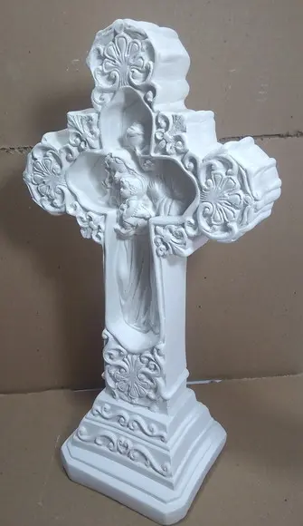 Cruz Sagrada Família Imagem Sagrada Familia Escultura Gesso