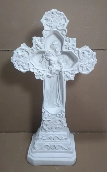 Cruz Sagrada Família Imagem Sagrada Familia Escultura Gesso