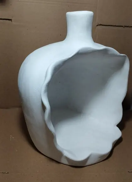 Cumbuca Escultura Cumbuca em Gesso Cru