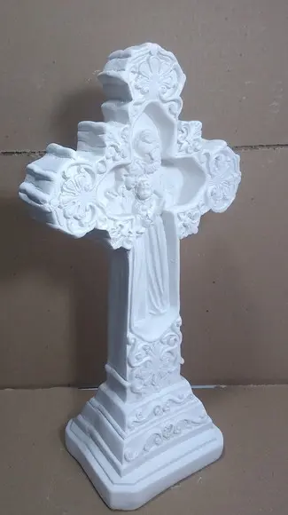 Cruz Sagrada Família Imagem Sagrada Familia Escultura Gesso