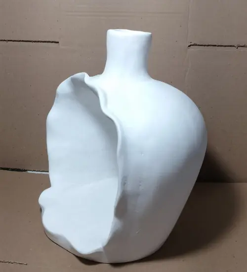 Cumbuca Escultura Cumbuca em Gesso Cru