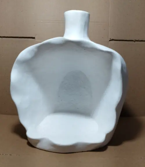 Cumbuca Escultura Cumbuca em Gesso Cru