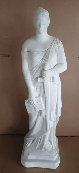Deusa da Justiça Imagem Themis Deusa em Gesso Cru 2 Modelos