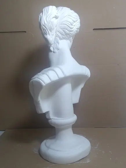 Deusa Ártemis Imagem Busto Ártemis em Gesso Cru