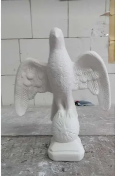 Divino Espirito Santo Imagem do Divino Escultura Pomba Gesso