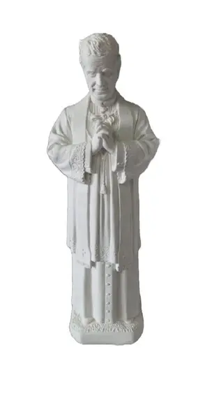 Dom Bosco Imagem Santo Dom São Bosco Escultura Gesso Cru