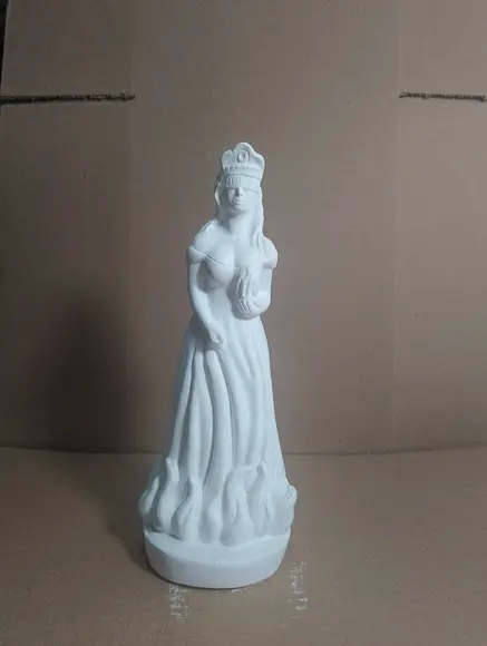 Egunitá Orixá Imagem Egunita Orixás do Candomblé Gesso Cru