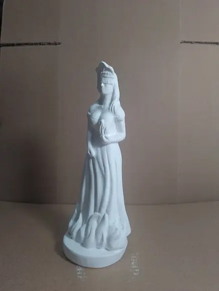 Egunitá Orixá Imagem Egunita Orixás do Candomblé Gesso Cru