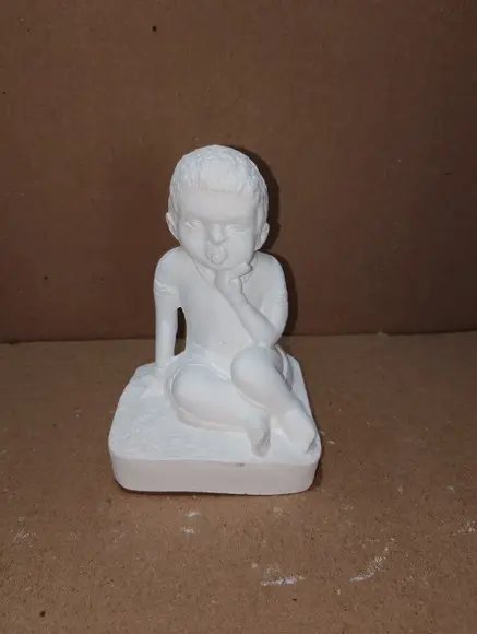Ere Menino Imagem Menino Africano Ere Escultura Gesso