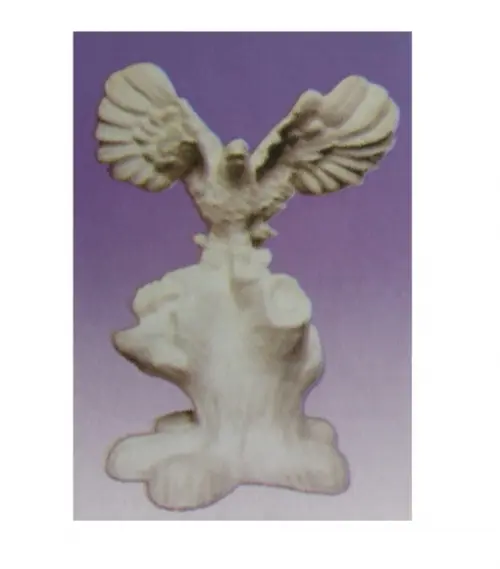Escultura Águia com Filhote Imagem em Gesso Cru para Pintar