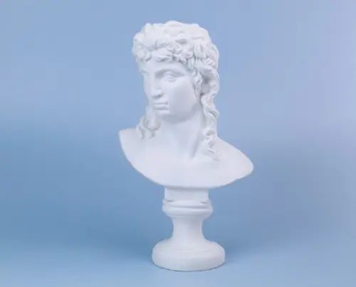 Eros Imagem Busto de Eros Romanos/gregos em Gesso Cru