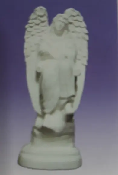 Escultura Anjo Isadkiel Imagem em Gesso Cru para Pintar