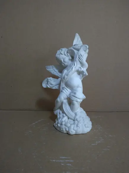 Escultura Anjo Itália Imagem em Gesso Cru para Pintar