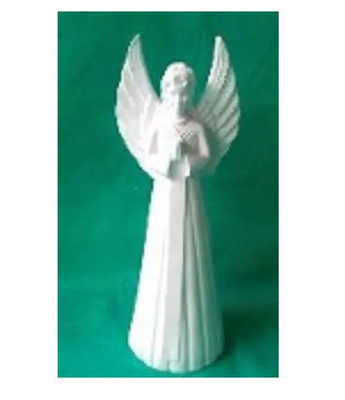 Escultura Anjo Rezando em Gesso Cru para Pintar Como Desejar