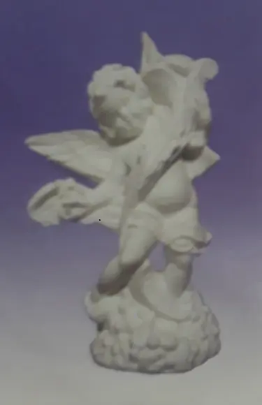 Escultura Anjo Itália Imagem em Gesso Cru para Pintar