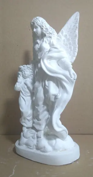 Escultura Anjo Rosinha Imagem em Gesso Cru para Pintar