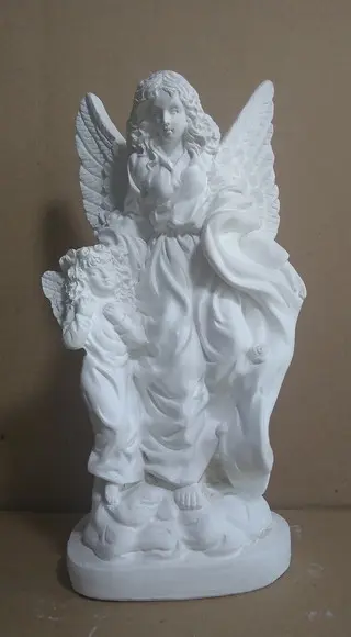 Escultura Anjo Rosinha Imagem em Gesso Cru para Pintar