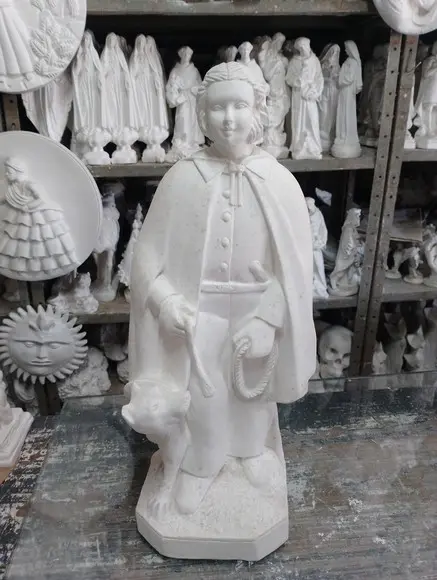 Escultura Baiano Laçador Imagem em Gesso Cru para Pintar