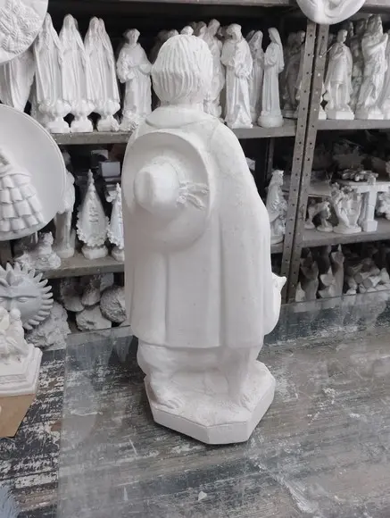 Escultura Baiano Laçador Imagem em Gesso Cru para Pintar