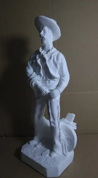 Escultura Boiadeiro em Gesso Cru para Pintar Como Desejar