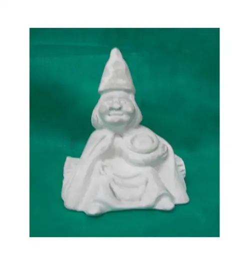 Escultura Bruxa Brigida Imagem em Gesso Cru para Pintar