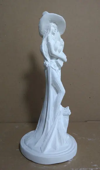 Escultura Bruxa Sabrina Imagem em Gesso Cru para Pintar