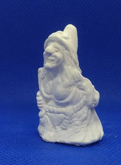 Escultura Bruxa Titiolina Imagem para Pintar em Gesso Cru