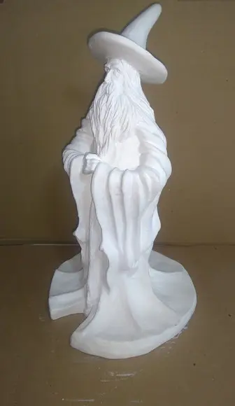 Escultura Bruxo Bruma Imagem em Gesso Cru para Pintar
