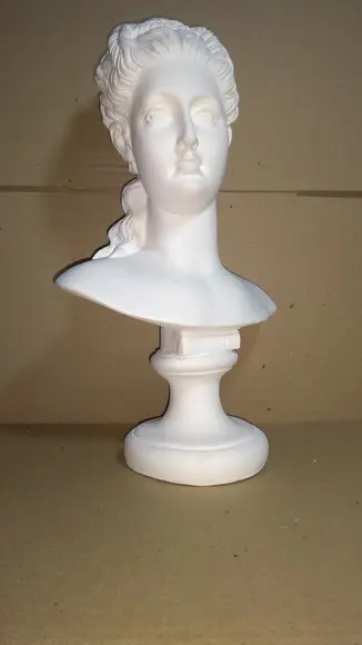 Escultura Busto de Prosérpina Imagem Proserpina em Gesso Cru