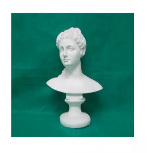 Escultura Busto de Prosérpina Imagem Proserpina em Gesso Cru