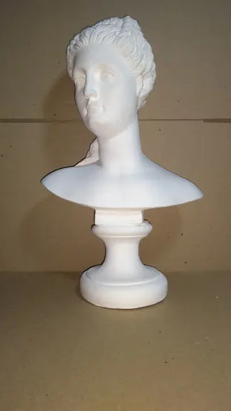 Escultura Busto de Prosérpina Imagem Proserpina em Gesso Cru
