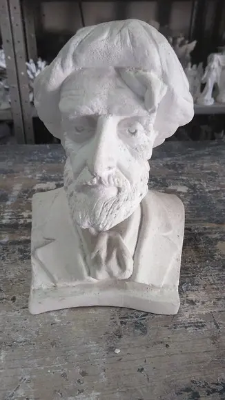 Escultura Busto Preto Velho Pai Jacob Imagem Pai Jacó Gesso