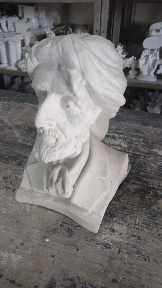 Escultura Busto Preto Velho Pai Jacob Imagem Pai Jacó Gesso