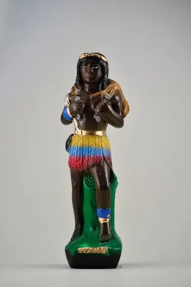 Escultura Caboclo Caçador Imagem 100% em Gesso Puro
