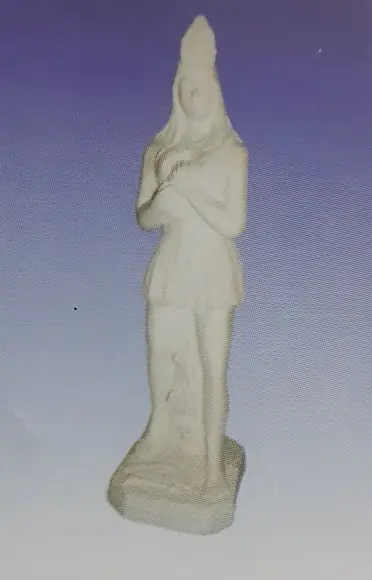 Escultura Cabocla Jacira Imagem em Gesso Cru para Pintar
