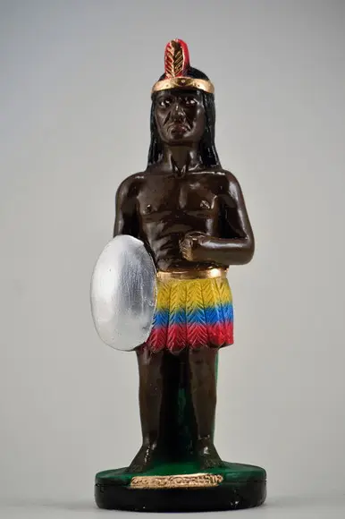 Escultura Caboclo João da Mata Imagem em Gesso 100% Puro