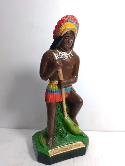 Escultura Caboclo Urubatan Imagem em Gesso Estatua Caboclos