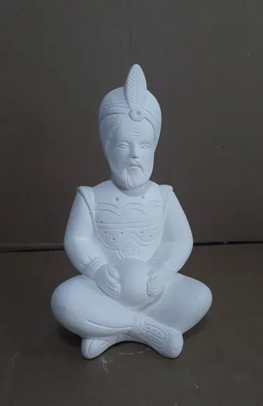 Escultura Casal de Marajá Imagem em Gesso Cru para Pintar