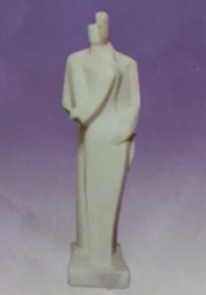 Escultura Casal de Namorado Moderno em Gesso para Pintar