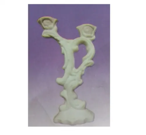 Escultura Castiçal Los Angeles em Gesso Cru para Pintar
